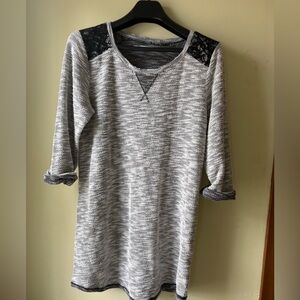 Maurices sweater dress with Lace Accents